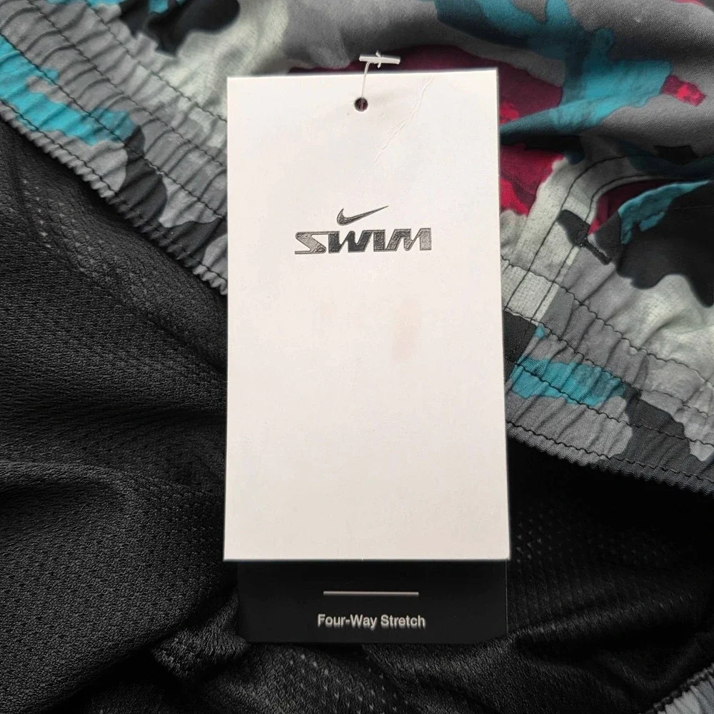 Nike Swim Trunks Four-Way Stretch Multicolor Camo Men's Size XXL‎ NESSE548-463